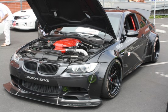 Targa-Trophy-2013-Black-HRE-BMW-M3-Open-Engine-Fender-Flares1